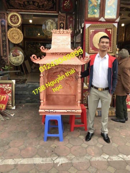  Bàn Thờ Bán Thiên Đồng Đỏ 