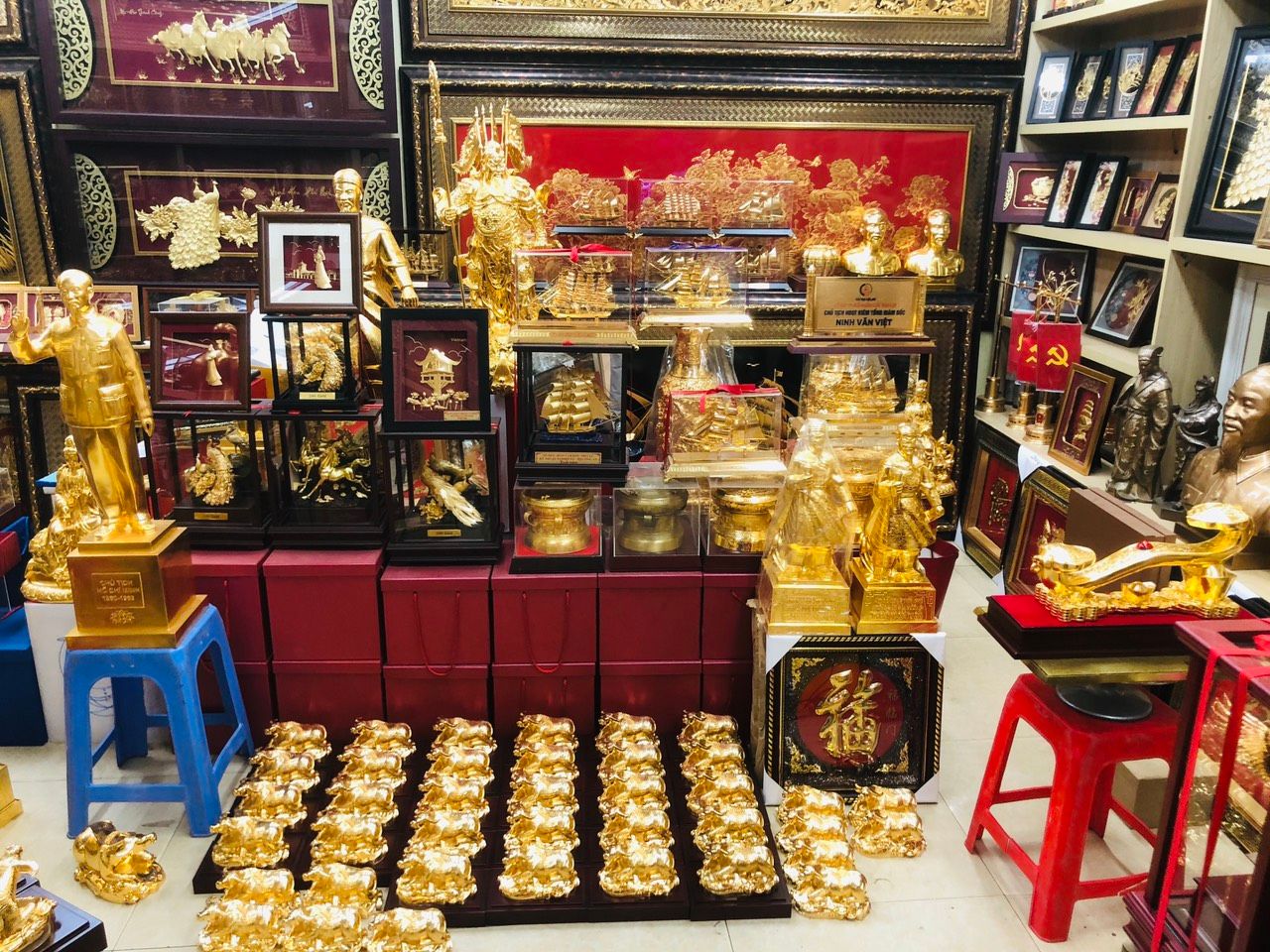  Trâu Ngũ Phúc Mạ Vàng 24k 