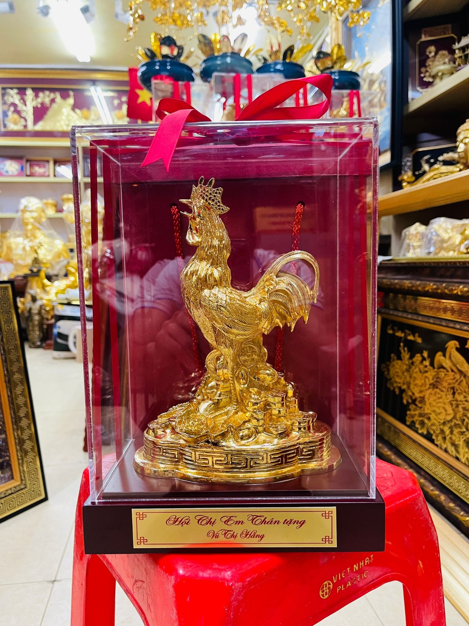  Tượng Gà Mạ Vàng - Kim Kê 