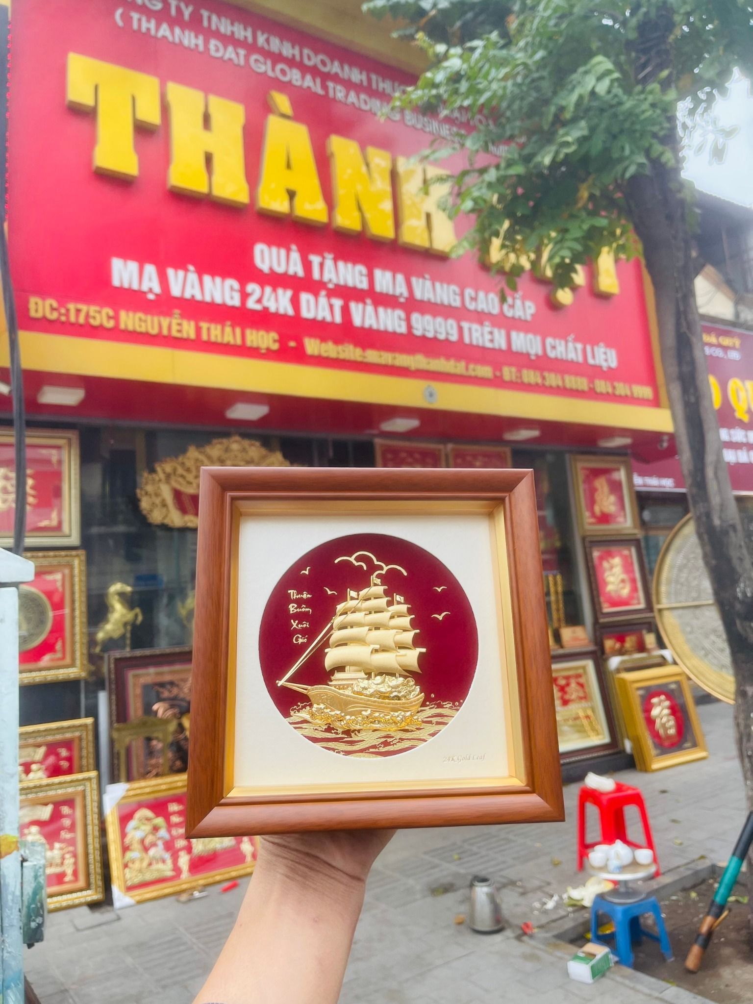  Tranh Thuận Buồm Xuôi Gió Mạ Vàng - 2734 