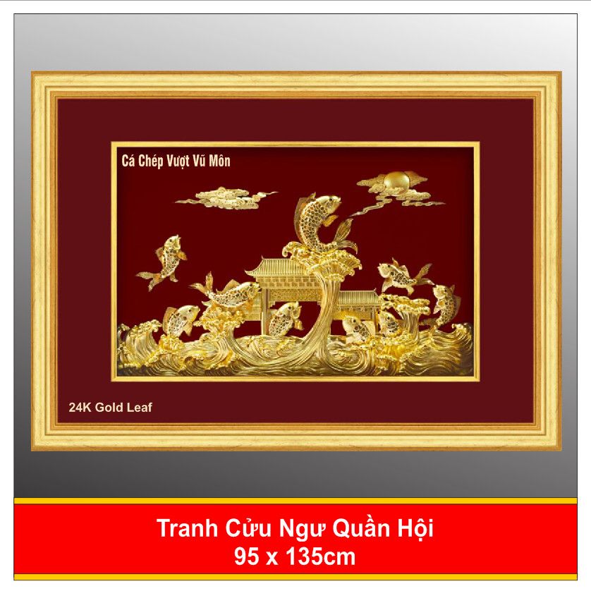  Tranh Mã Đáo Thành Công Mạ Vàng 24K Cao Cấp - 95135 