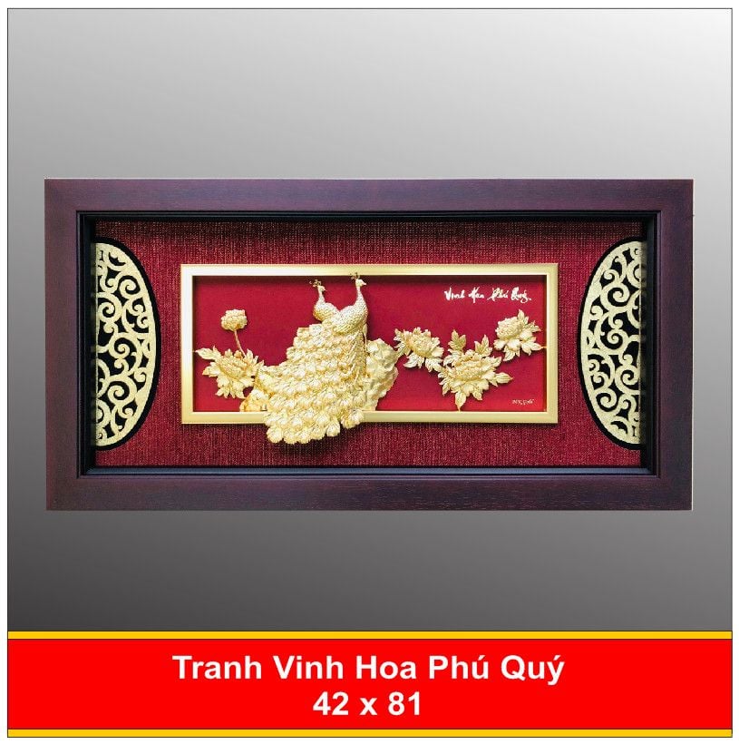  Tranh Vinh Hoa Phú Quý Mạ Vàng - 4281 