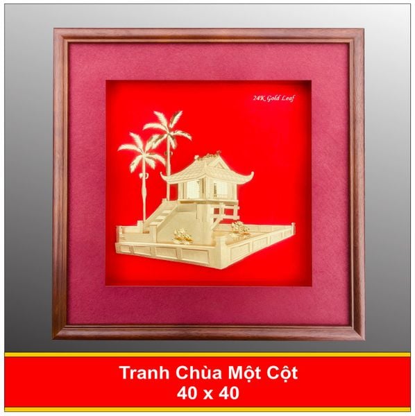  Chùa Một Cột Mạ Vàng 