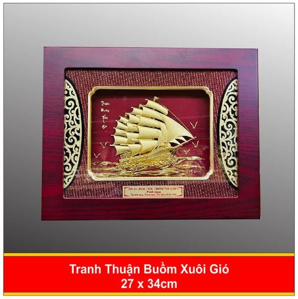  Tranh Thuận Buồm Xuôi Gió Mạ Vàng - 2734 