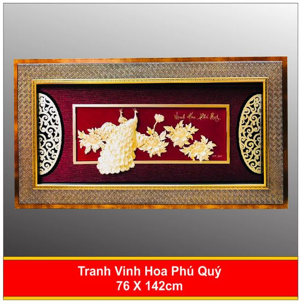  Tranh Vinh Hoa Phú Quý Mạ Vàng  - 76142 