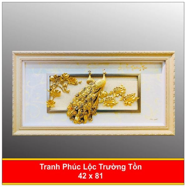  Tranh Phúc Lộc Trường Tồn Mạ Vàng 