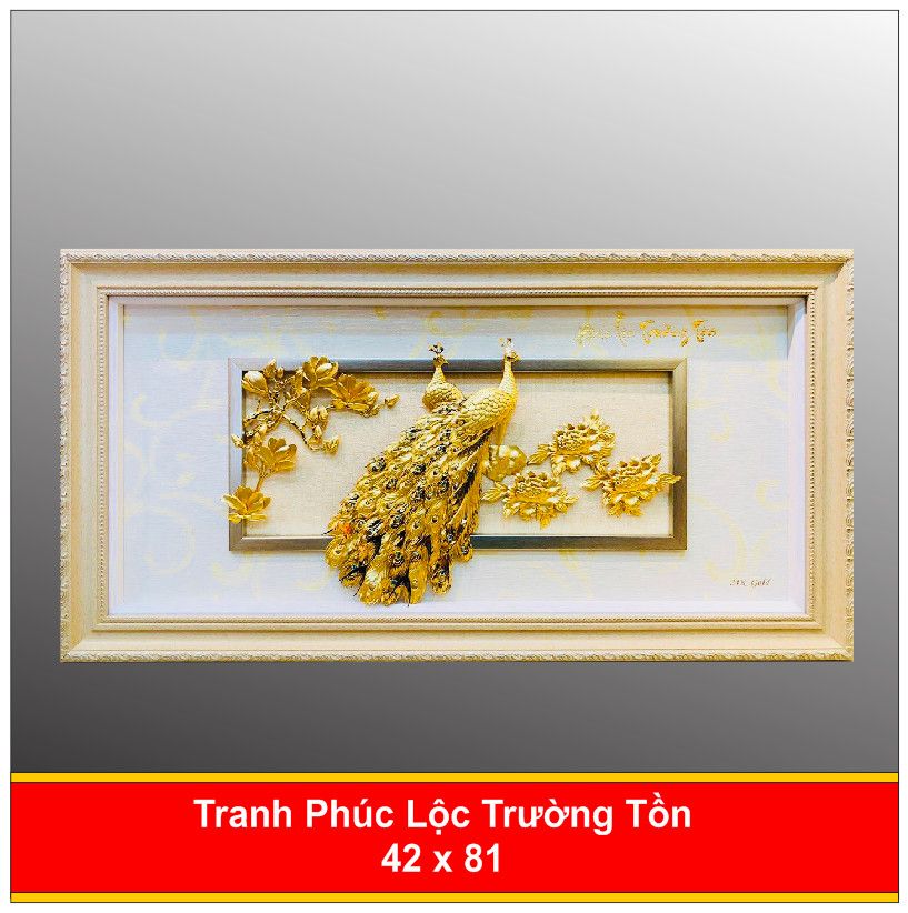  Tranh Phúc Lộc Trường Tồn Mạ Vàng 