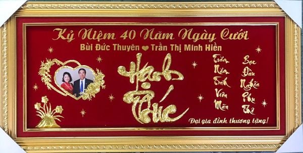  TRANH VÀNG KỶ NIỆM 40 NĂM NGÀY CƯỚI 