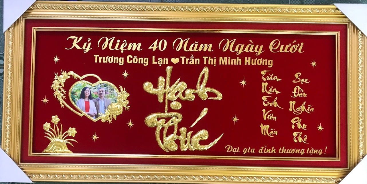  TRANH KỶ NIỆM 40 NĂM NGÀY CƯỚI CAO CẤP 