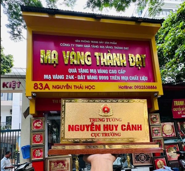  BIỂN CHỨC DANH TRUNG TƯỚNG 