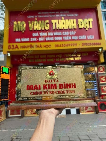 BIỂN CHỨC DANH CHÍNH UỶ BAN CHQS TỈNH 