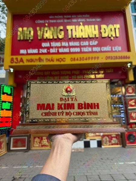  BIỂN CHỨC DANH CHÍNH UỶ BAN CHQS TỈNH 