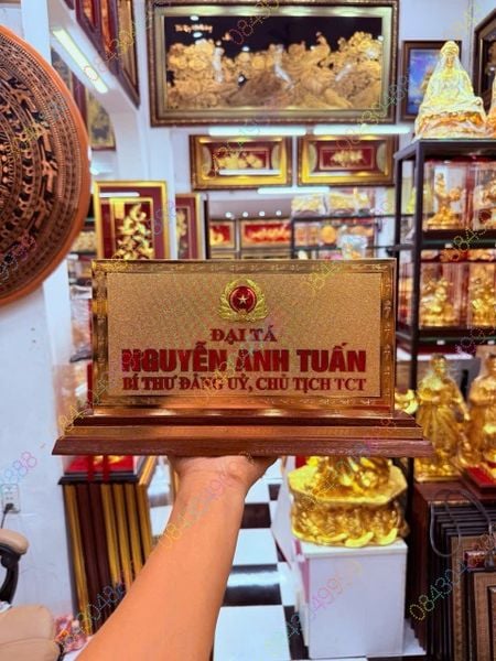  BIỂN CHỨC DANH CHỦ TỊCH TCT MẠ VÀNG 