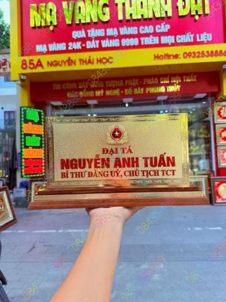  BIỂN CHỨC DANH CHỦ TỊCH TCT MẠ VÀNG 