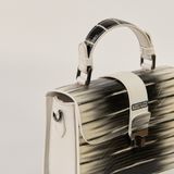  Túi Xách Nữ Da Vân Trắng Đen 26T.7 