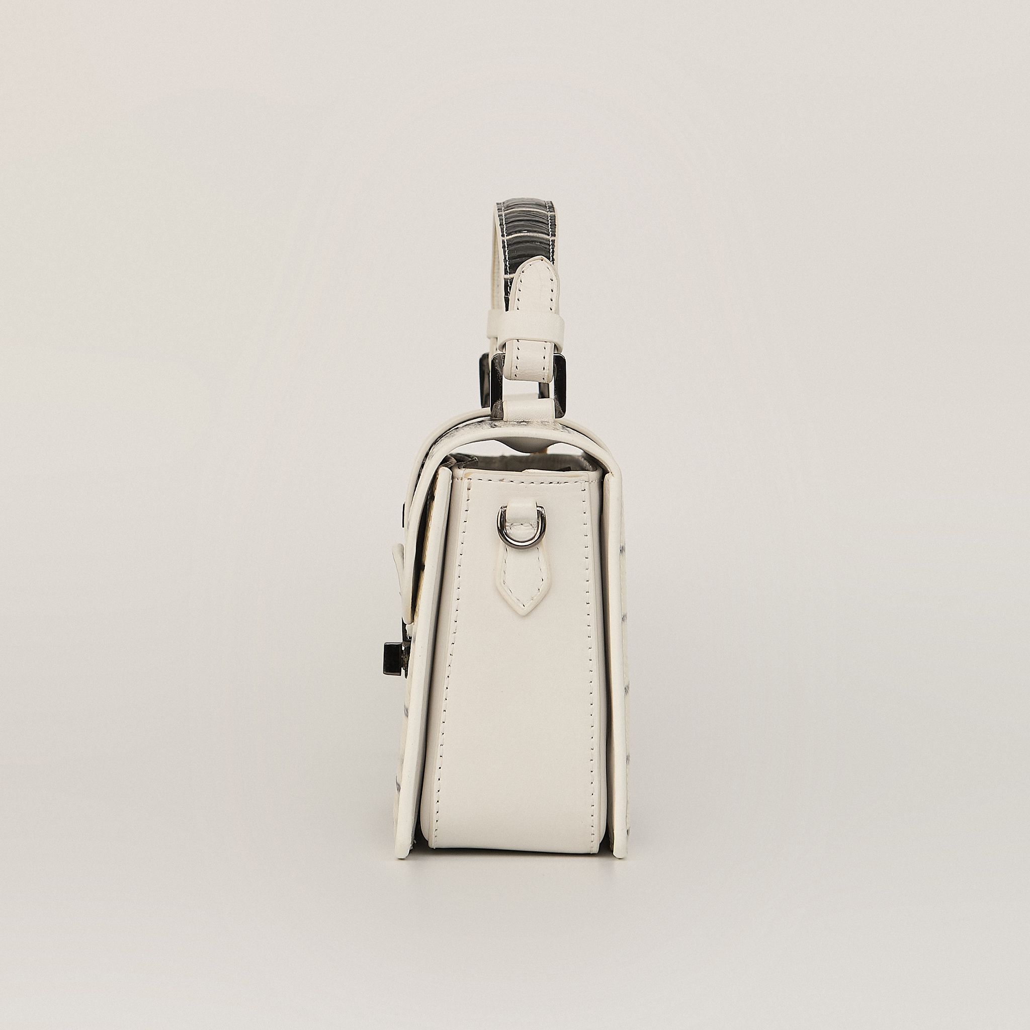  Túi Xách Nữ Da Vân Trắng Đen 26T.7 