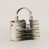  Túi Xách Nữ Da Vân Trắng Đen 26T.7 