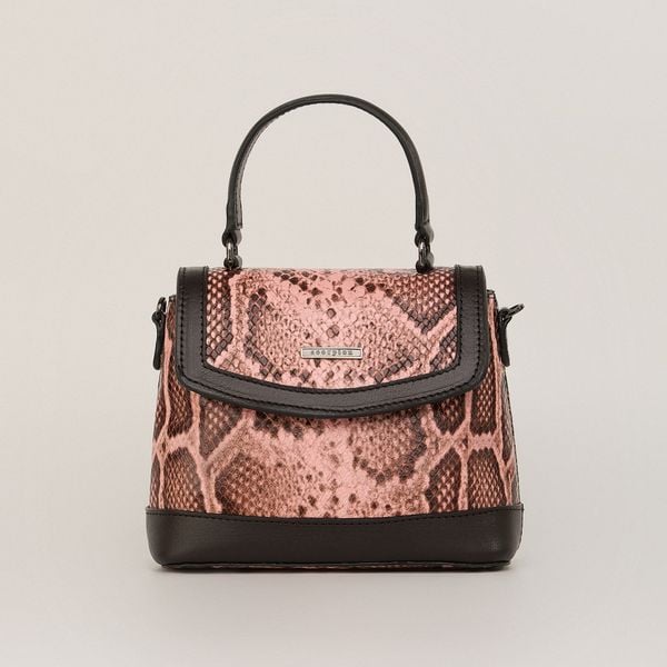  Túi Xách Nữ Da Vân Trăn Hồng 26H.11 