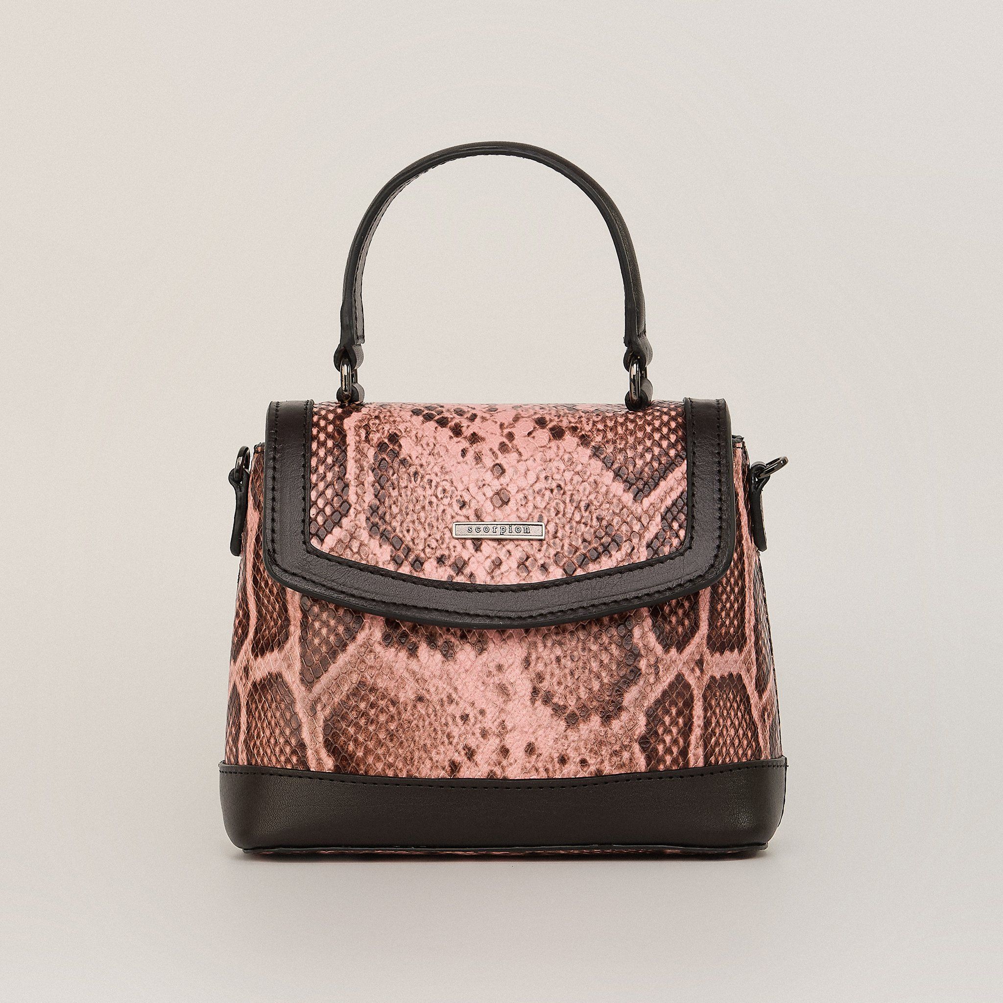  Túi Xách Nữ Da Vân Trăn Hồng 26H.11 