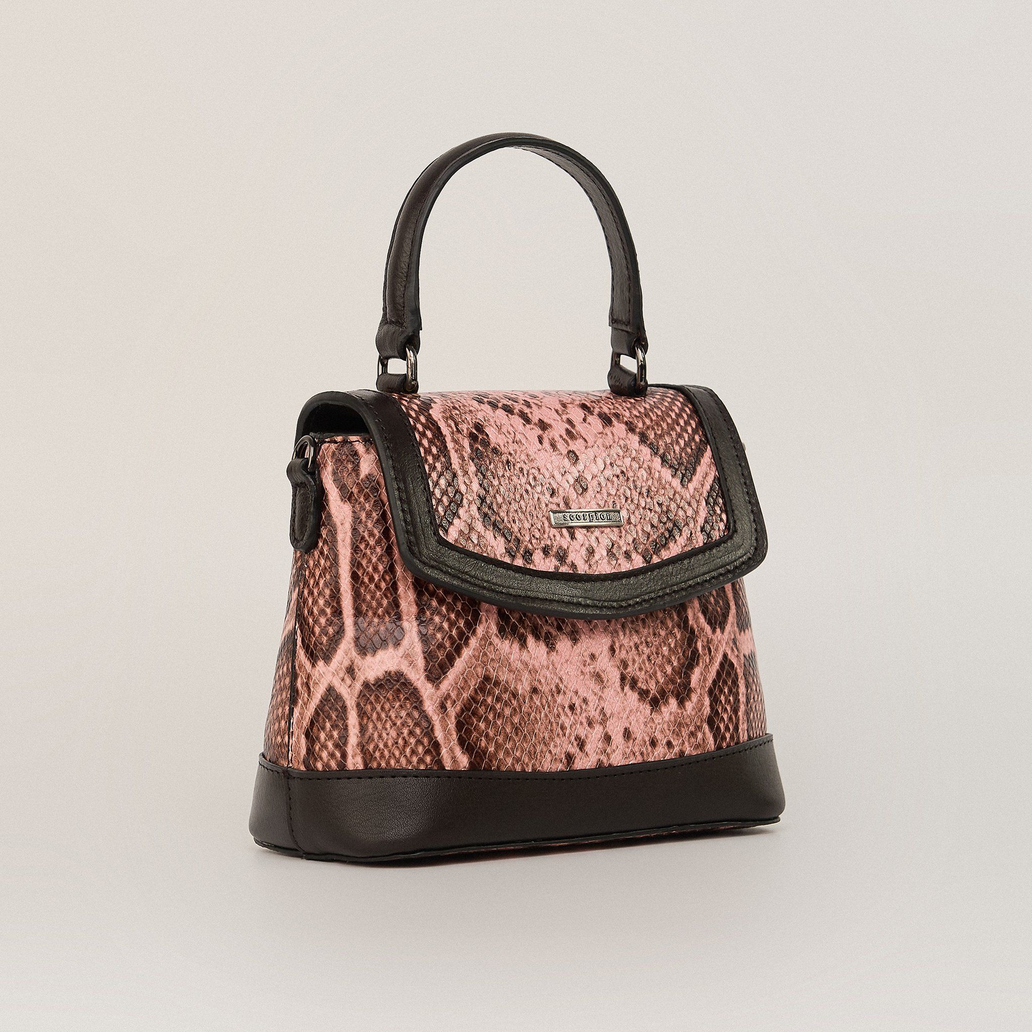  Túi Xách Nữ Da Vân Trăn Hồng 26H.11 