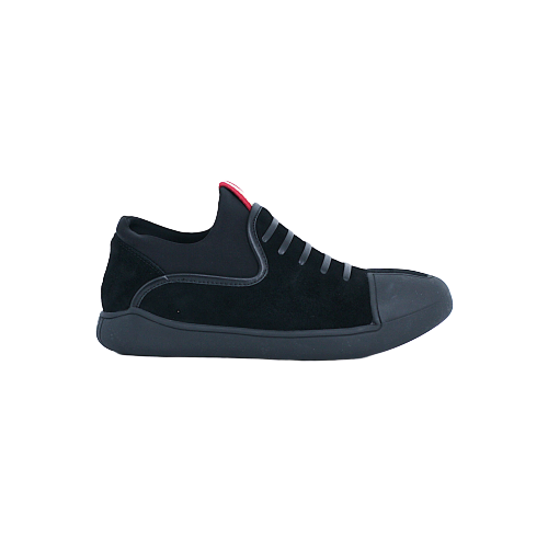  Giày Sneaker Da Nữ Slip On Đen 593.11 