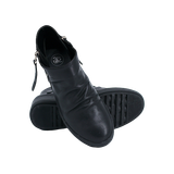  Giày Boot Da Nữ Khóa Zip Đen 593.10 