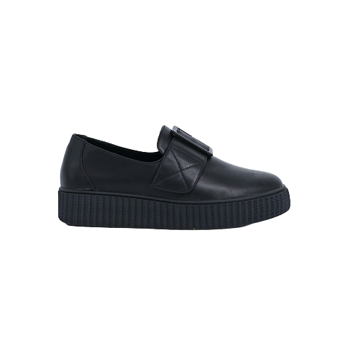  Giày Sneaker Nữ Da Slip On Đen 593.18 