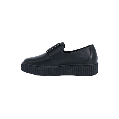  Giày Sneaker Nữ Da Slip On Đen 593.18 
