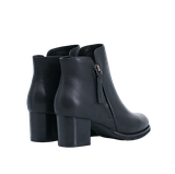  Giày Boot Da Nữ Khóa Zip Đen 593.4 