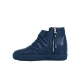  Giày Boot Da Nữ Khóa Zip Xanh 593.9 