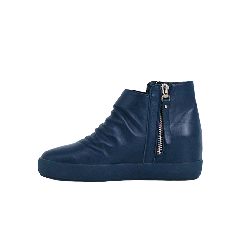 Giày Boot Da Nữ Khóa Zip Xanh 593.9 
