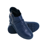  Giày Boot Da Nữ Khóa Zip Xanh 593.9 