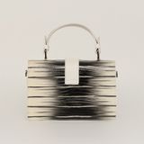  Túi Xách Nữ Da Vân Trắng Đen 26T.7 