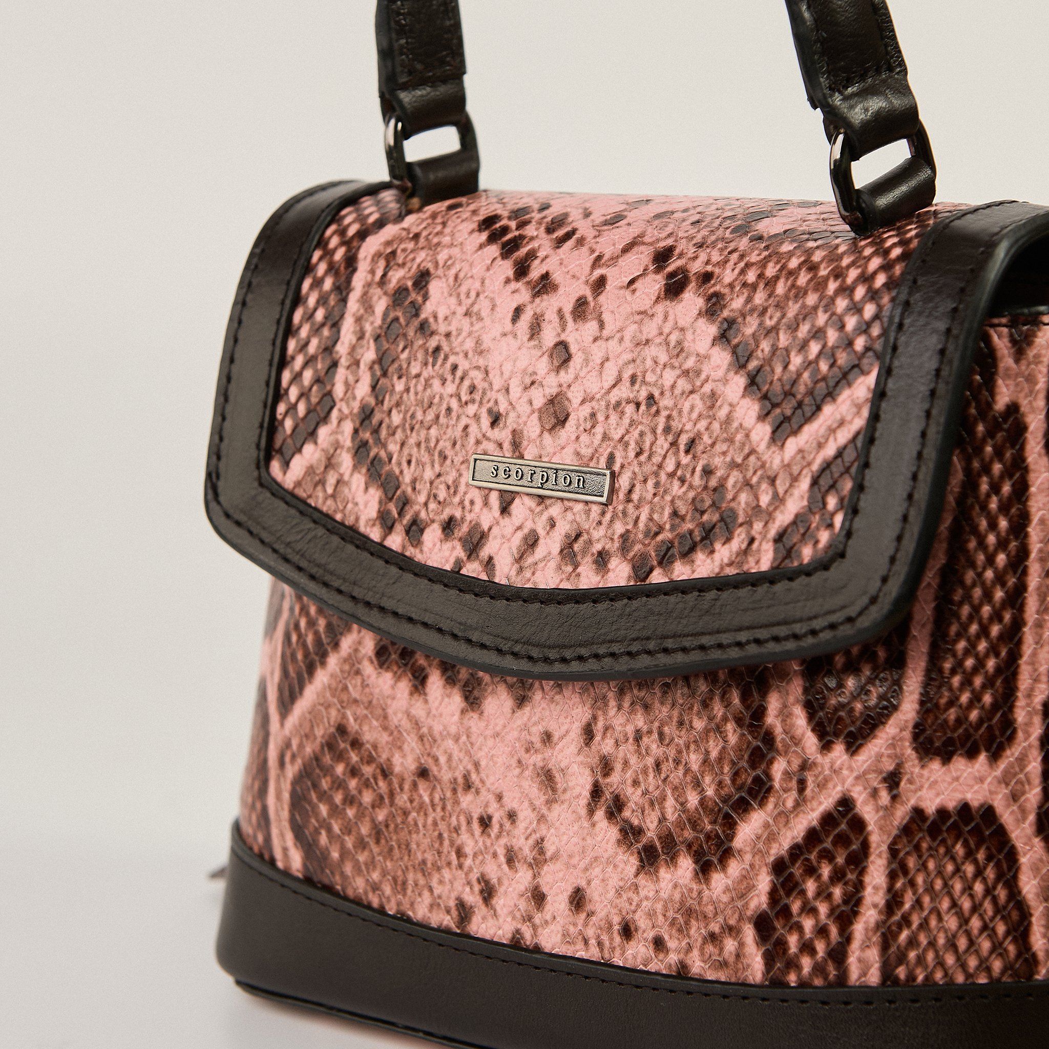  Túi Xách Nữ Da Vân Trăn Hồng 26H.11 