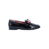  Giày Moccasin Nữ Đính Nơ Đen Bóng 693.40 