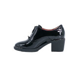  Giày Boot Da Nữ Cổ Thấp Đen Bóng 693.32 