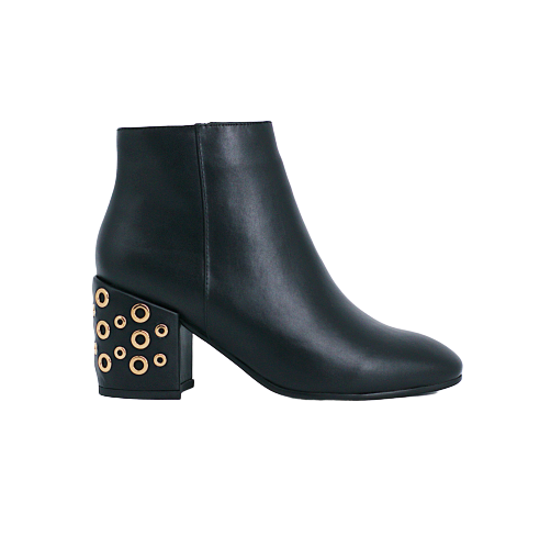  Giày Boot Da Nữ Cao Gót Đen 693.34 