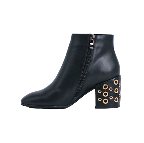  Giày Boot Da Nữ Cao Gót Đen 693.34 