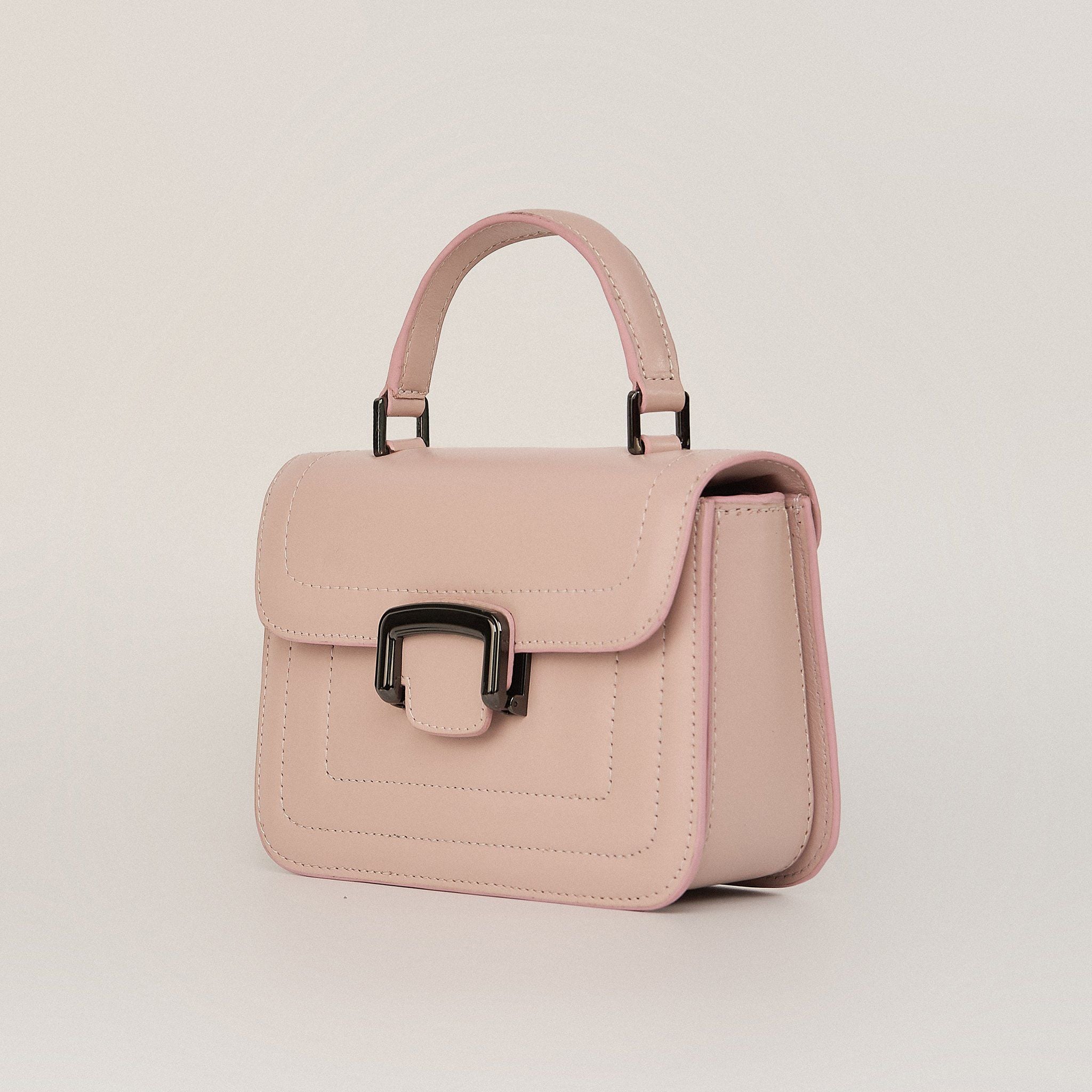  Túi Xách Nữ Da Trơn Hồng 26H.23 