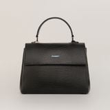  Túi Xách Nữ Da Vân Logo Scorpion Đen 26.222 