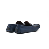  Giày Moccasin Nam Da Xanh 28A.7 