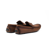  Giày Moccasin Nam Da Nâu Vàng 28A.6 