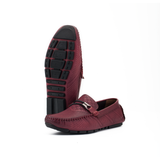  Giày Moccasin Nam Da Đỏ 28A.1 