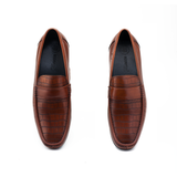 Giày Moccasin Nam Da Nâu 28A.22 
