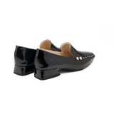  Giày Moccasin Cao Gót Đen Bóng 881.25 
