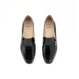  Giày Moccasin Cao Gót Đen Bóng 881.25 