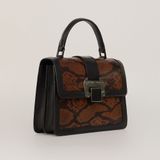  Túi Xách Nữ Da Vân Nâu 26NĐ.213 