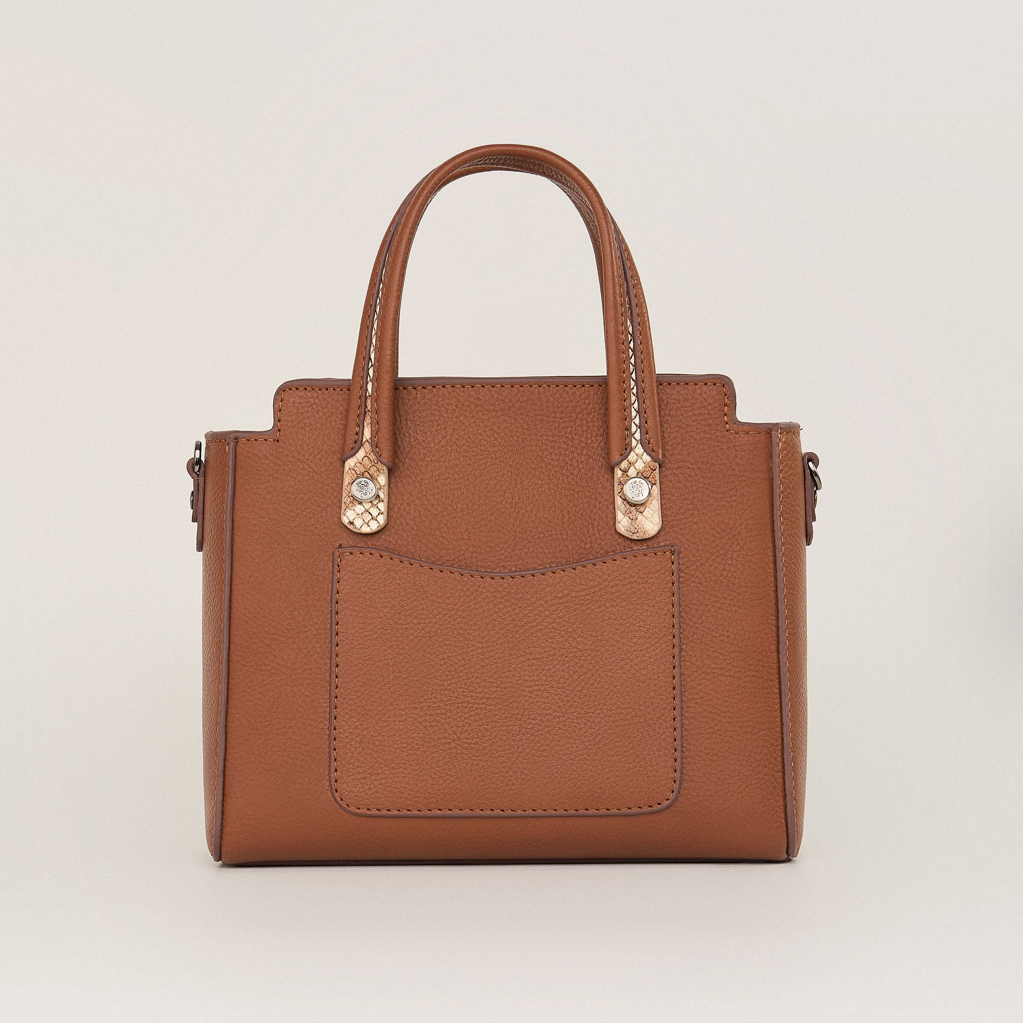  Túi Xách Nữ Da Trơn Nâu 26N.225 