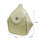  Balo Da Vân Cá Sấu Nữ Đeo 2 Kiểu Kem 26K.35 