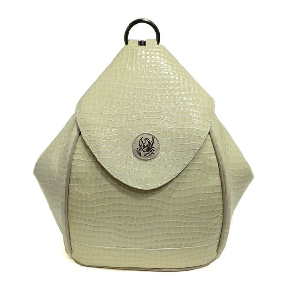  Balo Da Vân Cá Sấu Nữ Đeo 2 Kiểu Kem 26K.35 